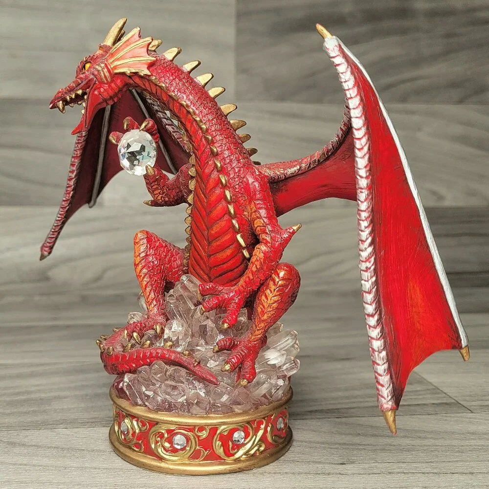 Youngblood The Guardian Treasure Dragons Collection Numbered Sculpture Red 6